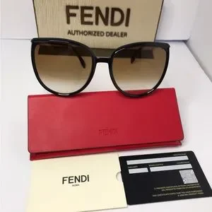 Fendi | Accessories | New Fendi Black Brown Oversized Womens  display picture 3